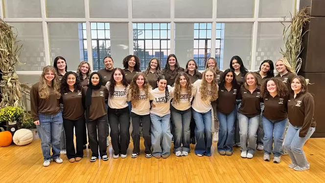 Ahead of their first varsity season, head coach Brazel Marquez and members of the inaugural Lehigh women's wrestling team met with the media inside of the Caruso Complex last week.