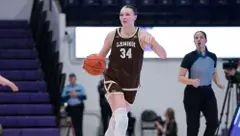 Lily Fadnre action shot vs holy cross