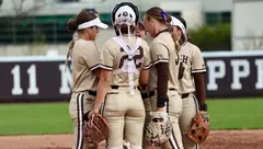 Infield Huddle Saint Joseph's