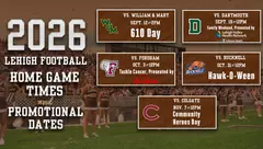 2026 Lehigh Football Promo Schedule
