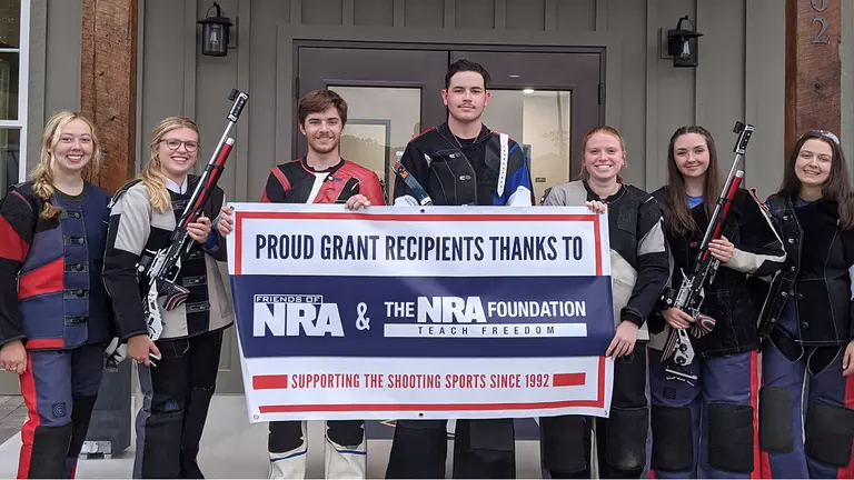 Rifle team receives NRA grant of two fully equipped air rifles