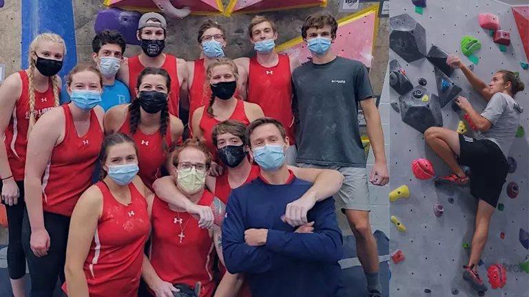 Three men, two women place in top six of respective fields at first bouldering competition