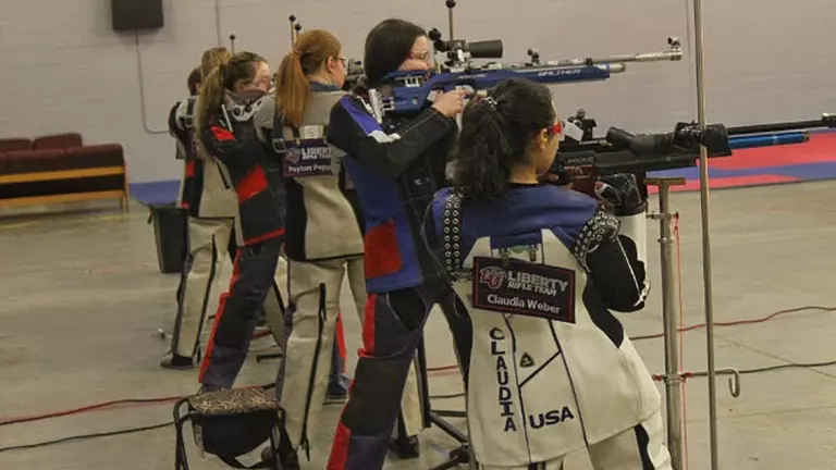 Gagne’s strong finishes lead Liberty rifle team to second-place showings in WIRC postal events