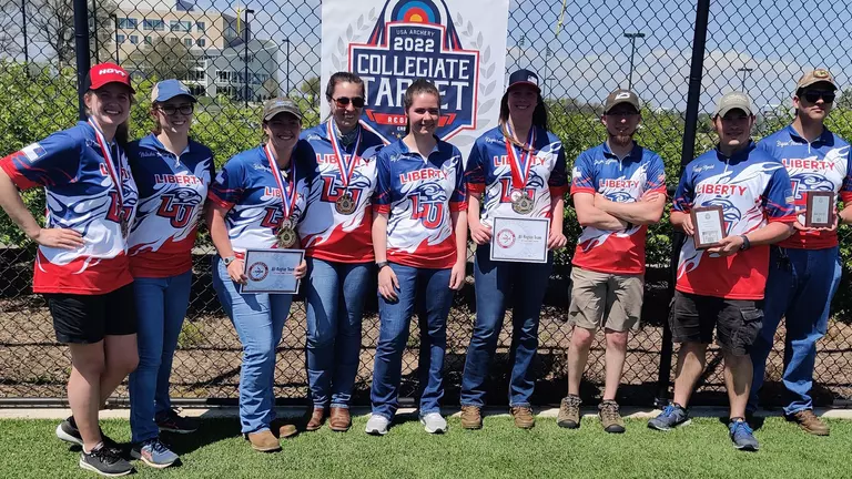 Two Lady Flames archers strike gold at regional target shoot at JMU