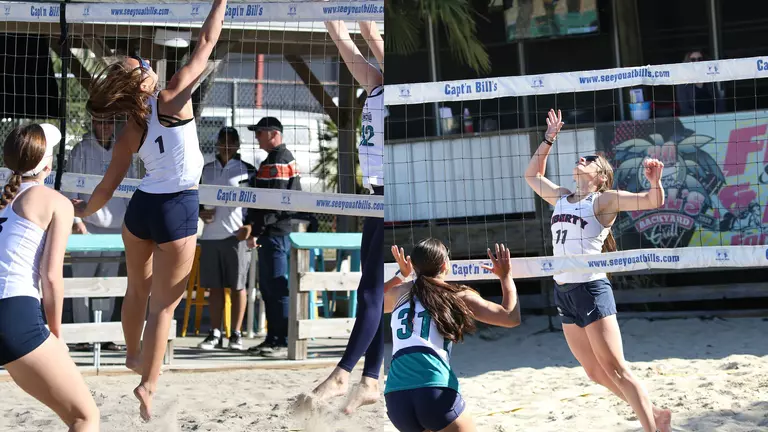 Women’s beach volleyball goes 3-1 in duals at South Carolina, North Carolina