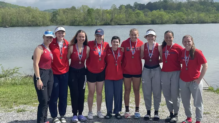Women’s Novice 8 boat rows to silver medal at SIRA Championships in Tennessee