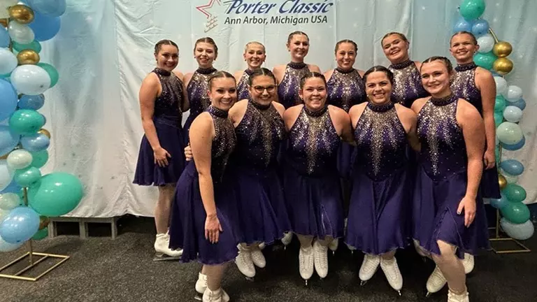 Synchronized skaters sharpen collective skills, polish routine at Porter Classic