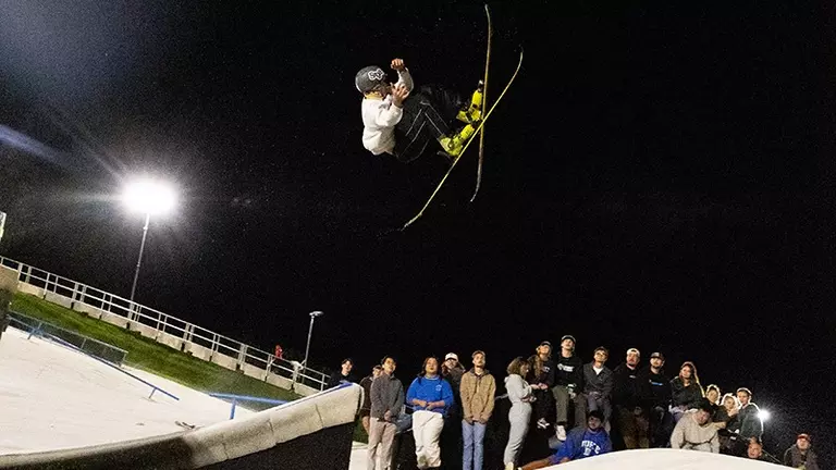 First ‘Mountain Mayhem’ draws 350 students to Snowflex for late-night-approved event