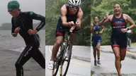 Triathletes brave elements to compete against strong fields in Giant Acorn Olympic distance races