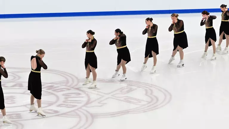 Synchronized skaters place third out of seven Open Collegiate entries at Boston Classic