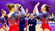 Lady Flames gymnasts show steady improvement with second-place showings at JMU, Ohio State