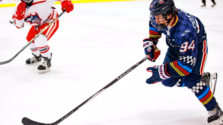 Speed skaters: Flames sprint past Seawolves to Victory Lane on ‘NASCAR Night,’ 8-3