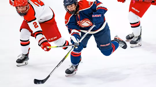 Liberty University's Women's D1 Hockey team plays Maryville on November 9, 2025. (Photo by Ethan Smith)
