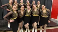 Lady Flames synchronized skating team concludes competition season with fourth-place finish in Ohio