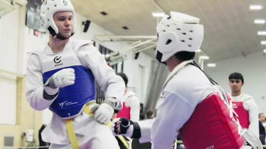 Junior Matthew Knowles fights