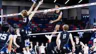 Flames men's volleyball weathers Tar Heels’ comeback bid, storm to five-game victory