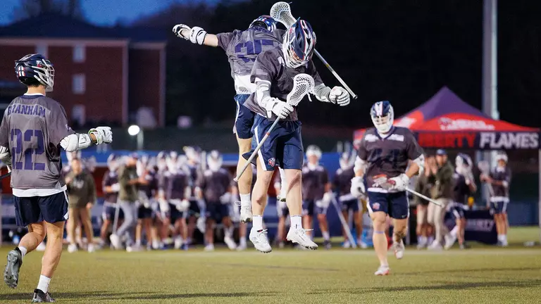 Flames men’s lacrosse lights up the night with 21-7 triumph over Texas A&M