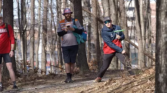 Jonah Burdick drives on No. 17 East Campus