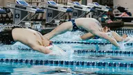 Men’s swim team honors seniors, pushes through last few weeks of training before nationals in Arizona