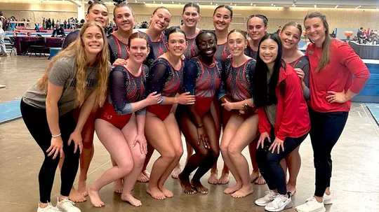 Gymnastics team photo at Nationals