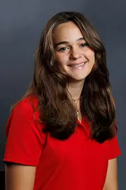 Amelia Aquilino with Cycling is photographed during Club Sports Headshots in the Lahaye Event Space on September 2nd, 2025. (Photo by Grace Greer)