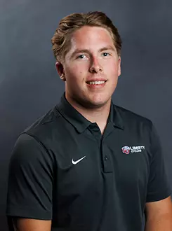 Jack Armstrong with Cycling is photographed during Club Sports Headshots in the Lahaye Event Space on September 2nd, 2025. (Photo by Grace Greer)