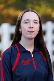Anna Norris with the Liberty Equestrian Team is photographed for Club Sports Headshots at the Liberty Mountain Equestrian Center on August 28th, 2025. (Photo by Grace Greer)