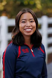 Anna Pemble with the Liberty Equestrian Team is photographed for Club Sports Headshots at the Liberty Mountain Equestrian Center on August 28th, 2025. (Photo by Grace Greer)