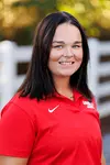 Assistant Coach Kylie Morse with the Liberty Equestrian Team is photographed for Club Sports Headshots at the Liberty Mountain Equestrian Center on August 28th, 2025. (Photo by Grace Greer)