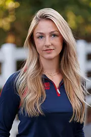 Lyla Ludwig with the Liberty Equestrian Team is photographed for Club Sports Headshots at the Liberty Mountain Equestrian Center on August 28th, 2025. (Photo by Grace Greer)