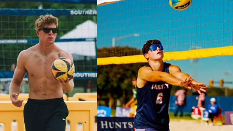 Men’s beach volleyball splits four dual matches at season-opening tournament in South Carolina
