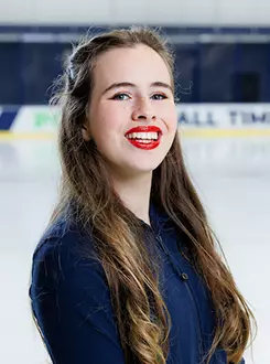 Macy Clemons with Figure Skating is photographed for Club Sports Headshots on August 27, 2025. (Photo by KJ Jugar)