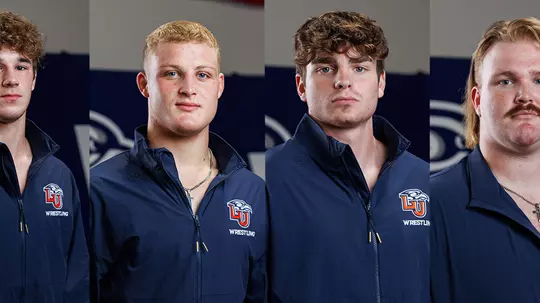 Liberty wrestlers at Virginia Duals