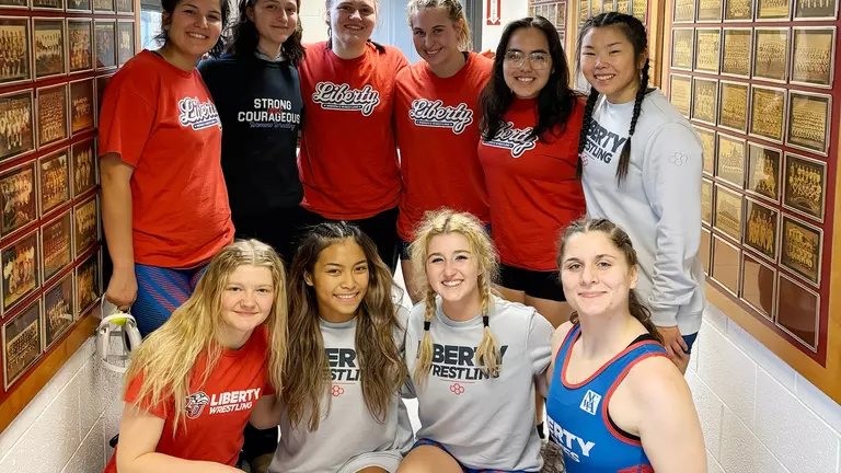 Women’s wrestlers finish first in folkstyle tournament at Apprentice School