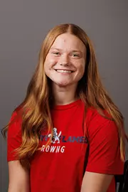 Liza Perdew with the Rowing Team is photographed for Club Sports on September 14, 2026. (Photo by Dawn Baker)