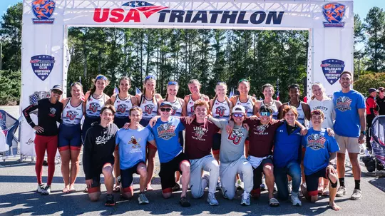 Triathlon team at Mid-Atlantic Conference Championships