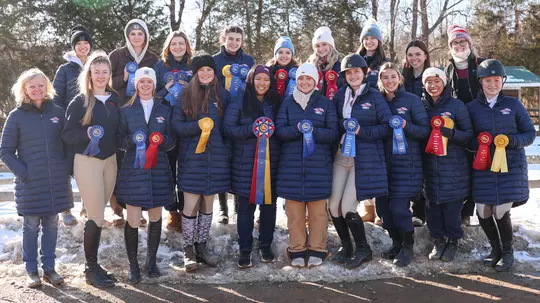 Hunt Seat equestrian team at Mary Washington