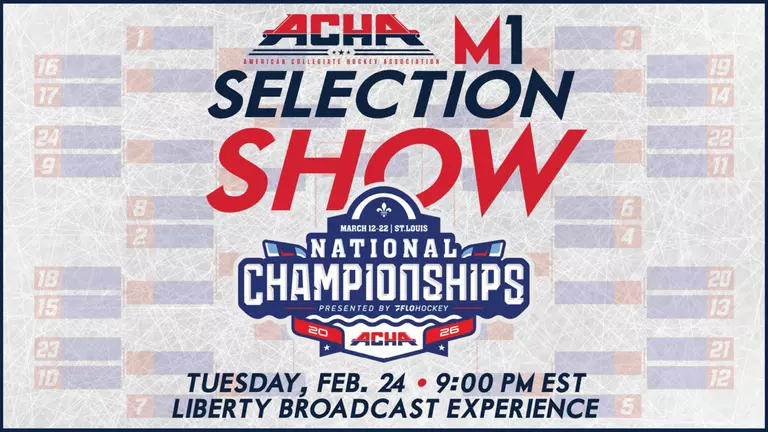 LBX to broadcast ACHA DI men’s hockey selection show live from Liberty tonight