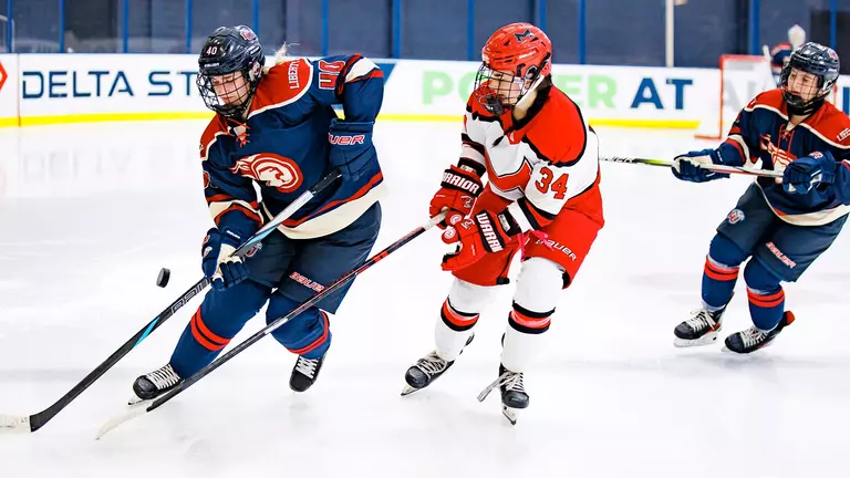 No. 1 Lady Flames sweep No. 5 Saints on Keith’s save, Peebles’ game winner in OT