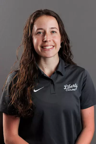 Anna Buzby with the Cycling Team is photographed for Club Sports on March 10, 2026. (Photo by Emily Cuthrell)