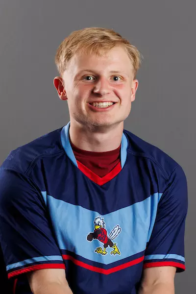Luke Overlie with the Men’s Ultimate Team is photographed for Club Sports on March 10, 2026. (Photo by Emily Cuthrell)