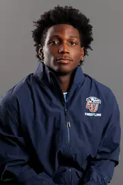 Jahleel Armstrong with the Wrestling Team is photographed for Club Sports on March 10, 2026. (Photo by Emily Cuthrell)