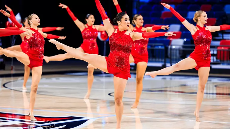 LU Dance team prepares for College Classic competition by performing in showcase at Liberty Arena
