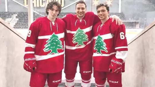 Lamoureux brothers at IIHF tournament in Chicago