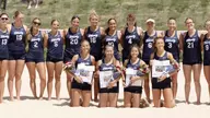 Women’s beach volleyball recognizes seniors, tops alumnae teams at season-ending Liberty Invitational