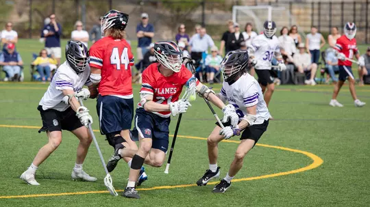 Jeff Pitcher and Will Morris pick and roll at JMU