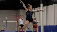 Lady Flames gymnasts hold intrasquad meet in new facility