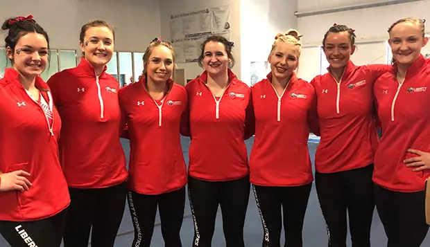 Gymnasts land first-place team finish at South Carolina