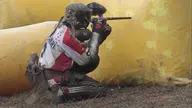 Blue line outplays Gold at paintball tournament in Maryland