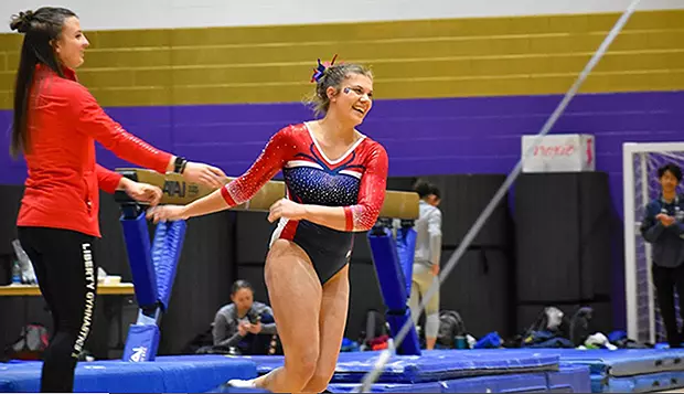 Gymnast, government major opted to compete at LU, not LSU